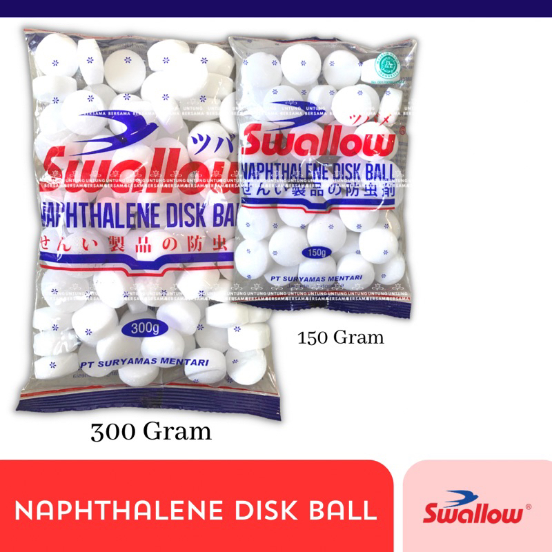 ❤️UB❤️SWALLOW KAPUR BARUS NAPHTHALENE KAMPER  PUTIH BULAT 300Gram