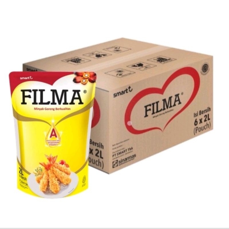 

1 dus minyak goreng filma kemasan 2 L