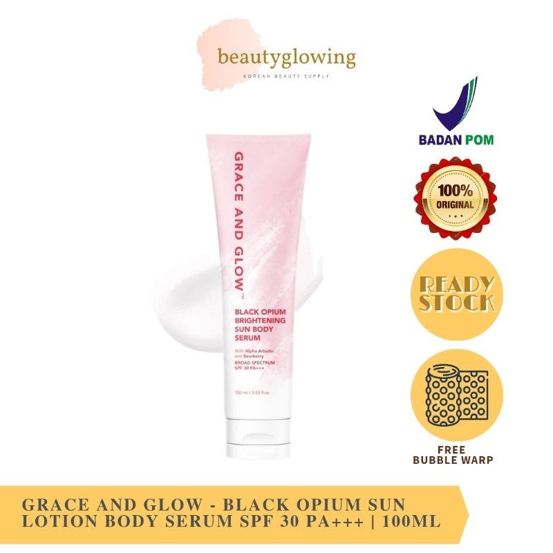 Grace and Glow Black Opium Sun Lotion Body Serum SPF 30 PA+++