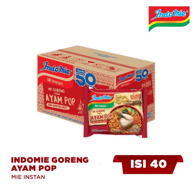 

INDOMIE GORENG AYAM POP SEDUS ISI 40