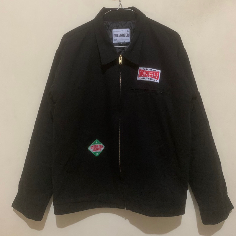 Jaket Queen Beer Work Jacket Wonne Black Original Murah