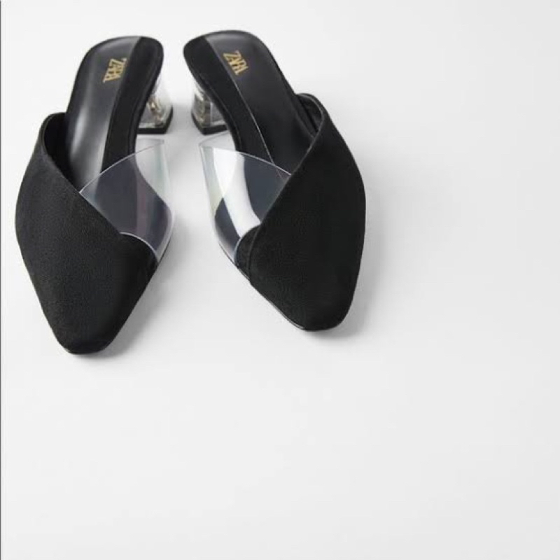 Zara Shoes V-vamp Methacrylate Heel mules