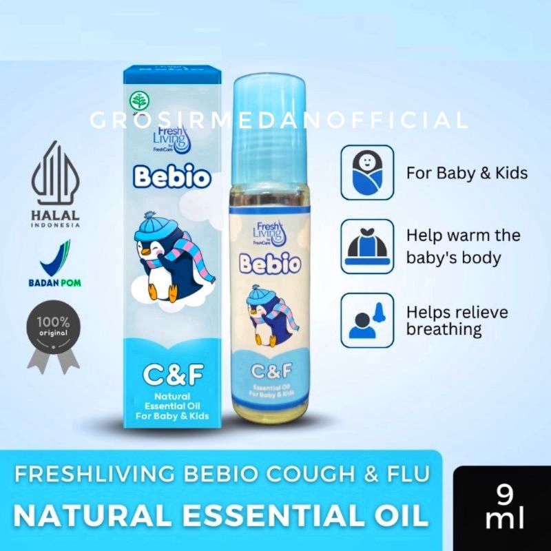 BEBIO ESSENTIAL OIL FOR BABY KIDS - MINYAK ESENSIAL NATURAL UNTUK BAYI DAN ANAK - MELEGAKAN PERNAPASAN MENGHANGATKAN BADAN MEREDAKAN GATAL MASUK ANGIN SAKIT PERUT KEMBUNG