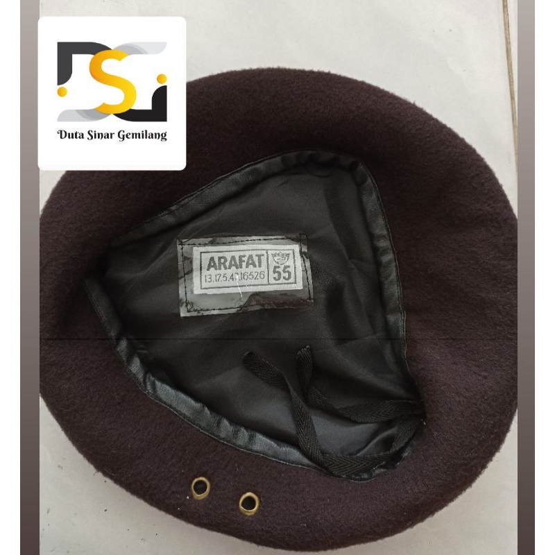 Baret Pramuka | Baret Pramuka Merk Arafat Kualitas bagus | Baret coklat pramuka