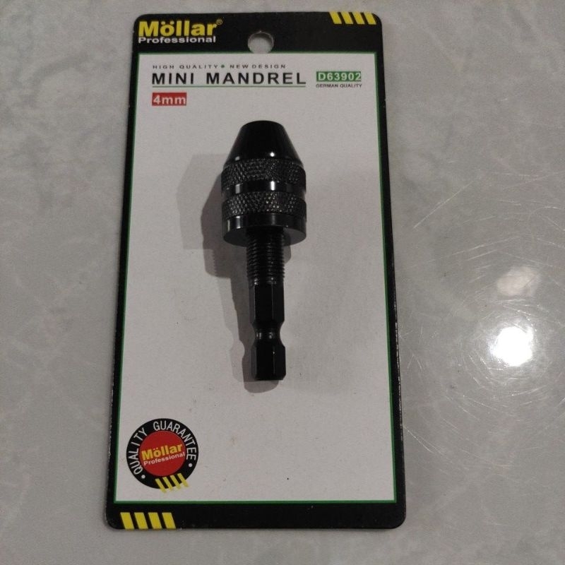 Mollar adaptor bor 4mm / mini mandrel 4mm / kepala bor mini 4mm