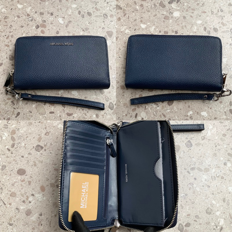 MK JET SET MF PHONE CASE LEATHER WALLET