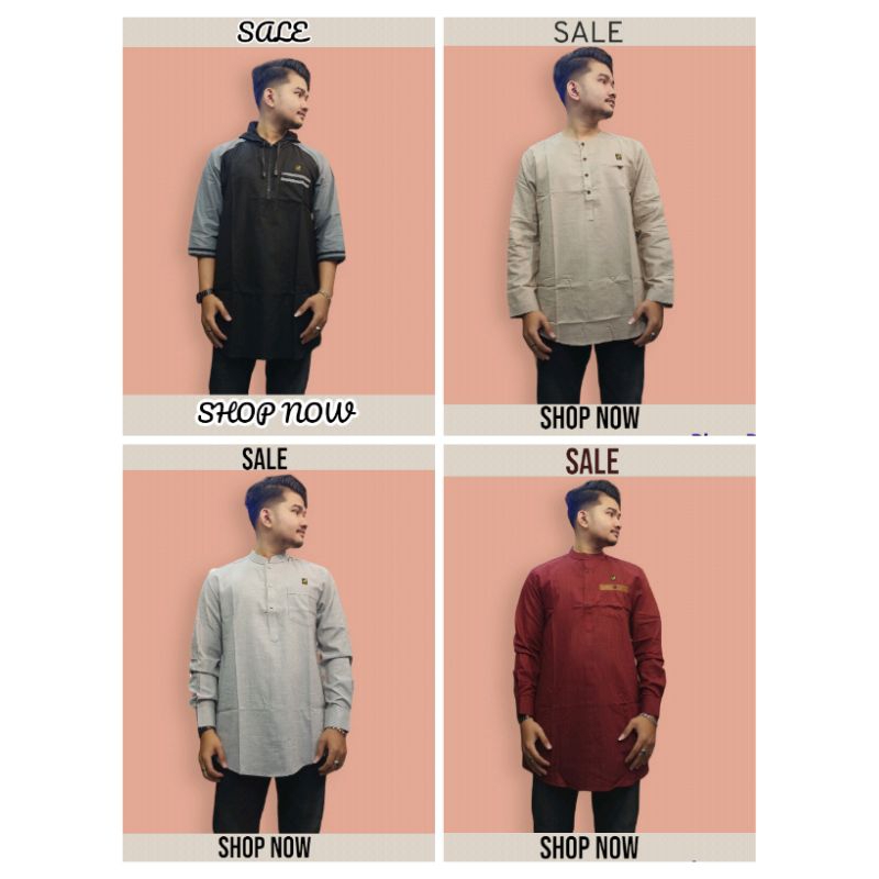 BAJU KOKO KURTA MODERN TERBARU HALUS LEMBUT