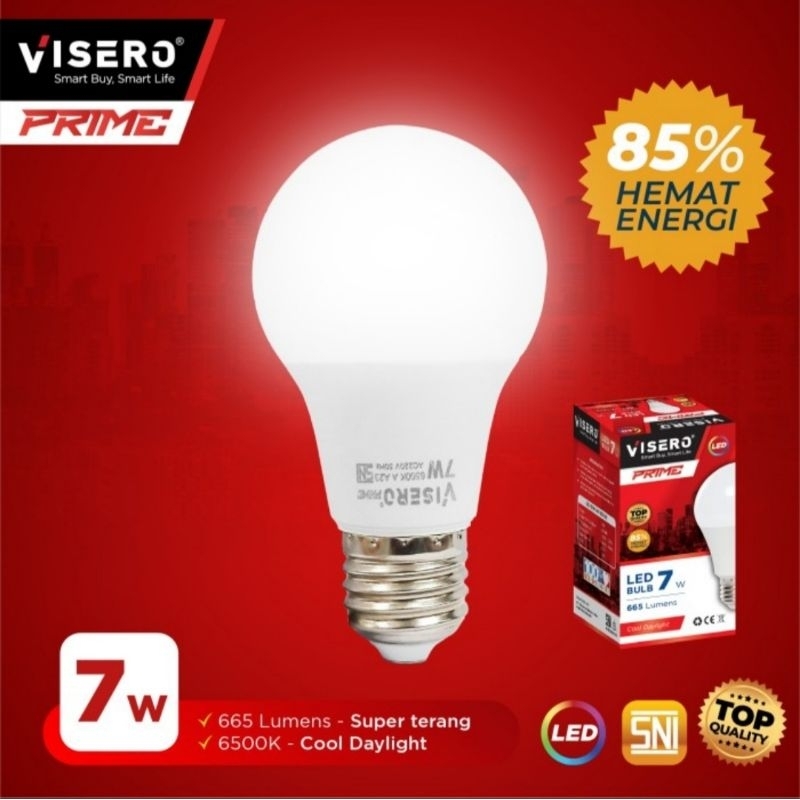 LAMPU BULB LED VISERO PRIME 7W SNI