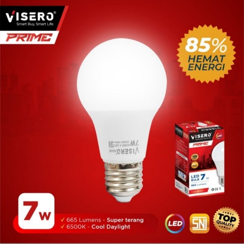 LAMPU BULB LED VISERO PRIME 7W SNI