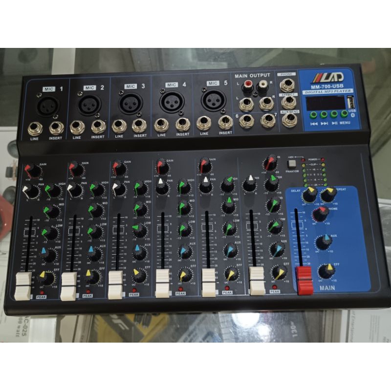 Mixer 7 channel USB Bluetooth