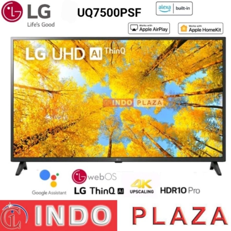 TV LG 43 Inch SMART 43UQ7500PSF / 55 Inch 55UQ7500PSF / 65 inch 65UQ7500PSF 4K UHD NEW 2022 (KHUSUS 