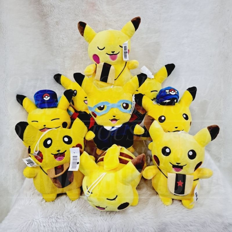 Boneka Pokemon Pikachu Kop Boneka Pikachu Kostum Boneka Pokemon Kuning