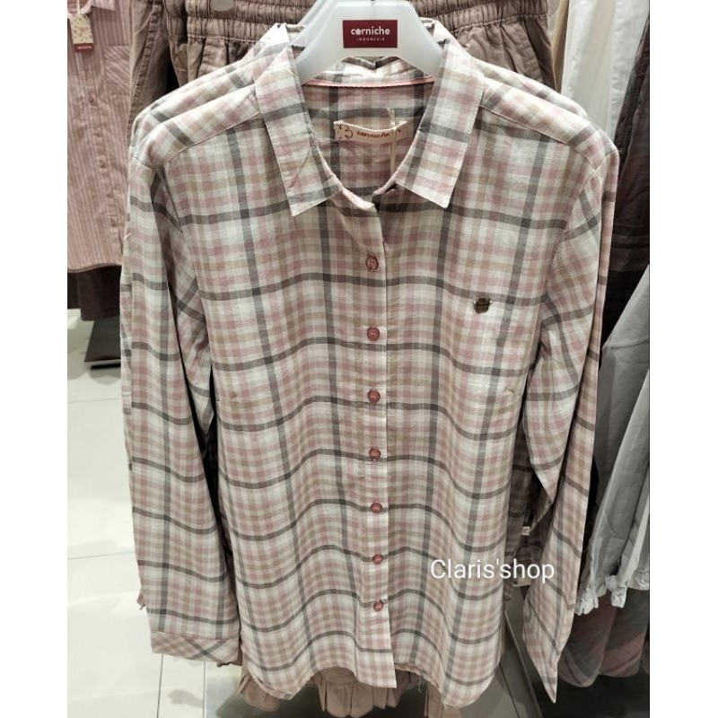 Kemeja Cewek Lengan Panjang Terbaru Original CORNICHE