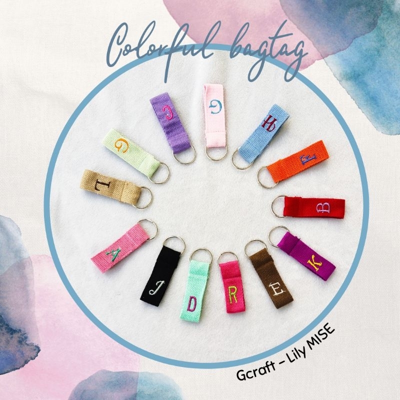 

colorful bagtag - custom bagtag - personalized bagtag