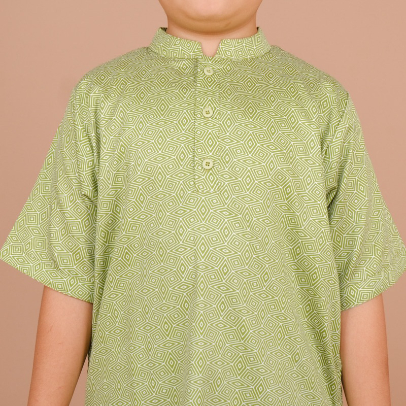 Adam (1) Setelan baju muslim koko anak Motif usia 2 3 4 5 6 7 8 9 10 tahun bahan katun model kurta