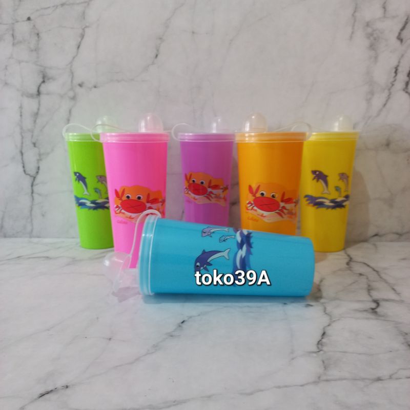 Gelas minum sedot KANOPI CALISTA Tumbler Souvenir Ulang Tahun