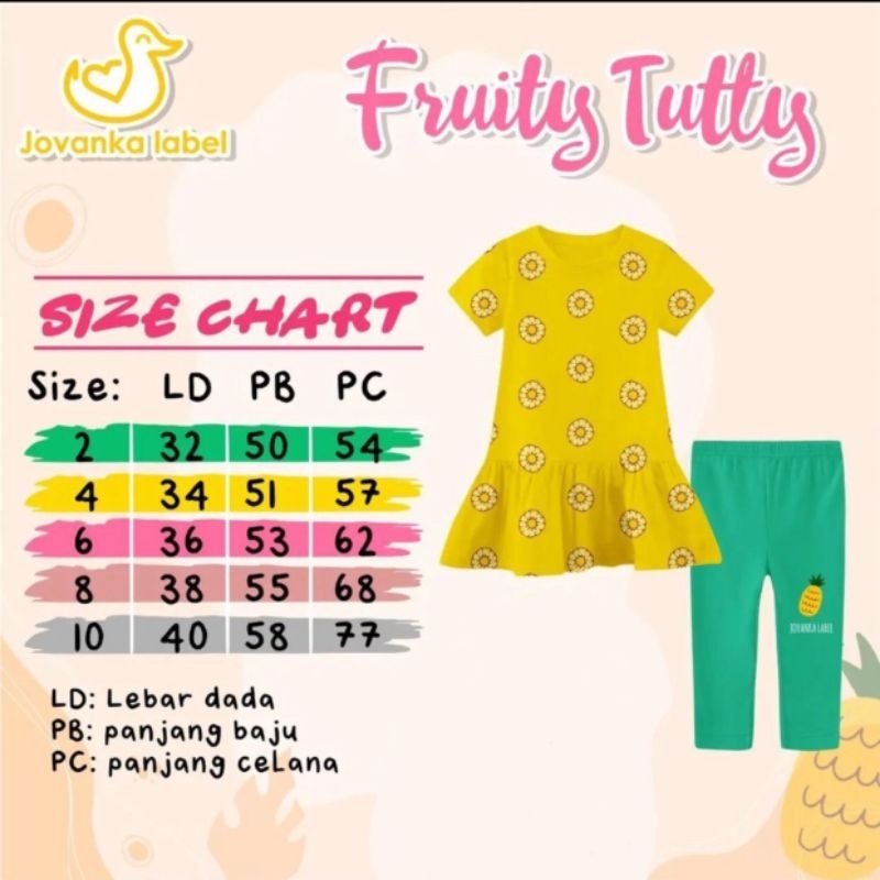 SETELAN TUTY FRUITY BY JOVANKA