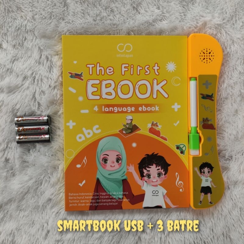 NEW EBOOK UMUM 3 BAHASA GAGANG LAMPU MAGIC BOOK 4 BAHASA SMARTBOOK 4 IN 1 EBOOK MUSLIM 4 BHS LAMPU LED COVER TEBAL