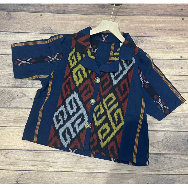 Atasan kemeja - songket tenun - BM07