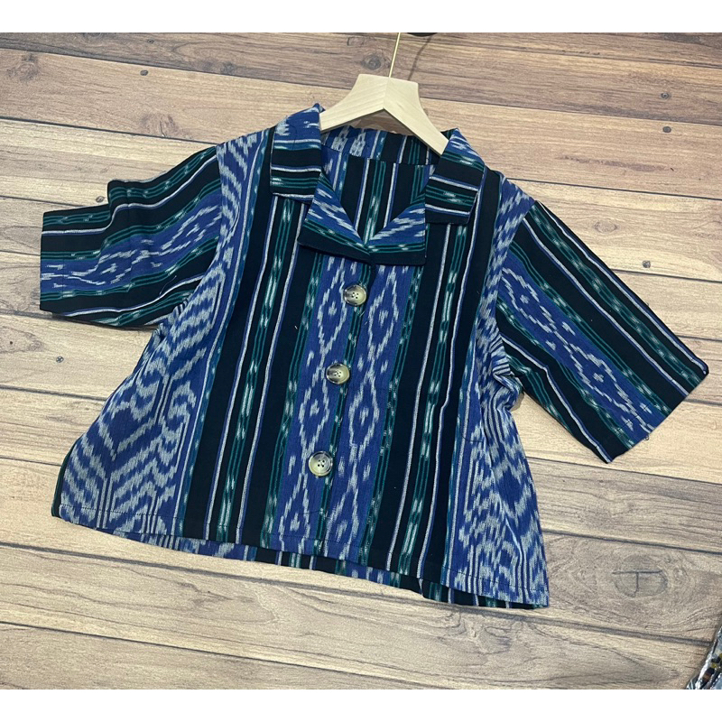 Atasan kemeja - songket tenun - BM07