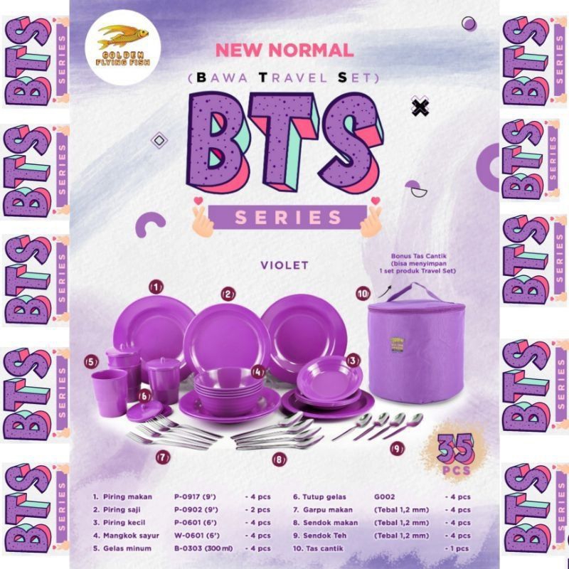 MELAMIN BTS SET 35 PCS