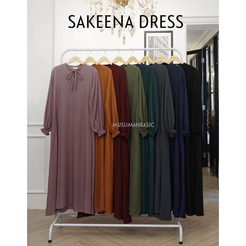 SAKEENA DRESS by MUSLIMAHBASIC.ID