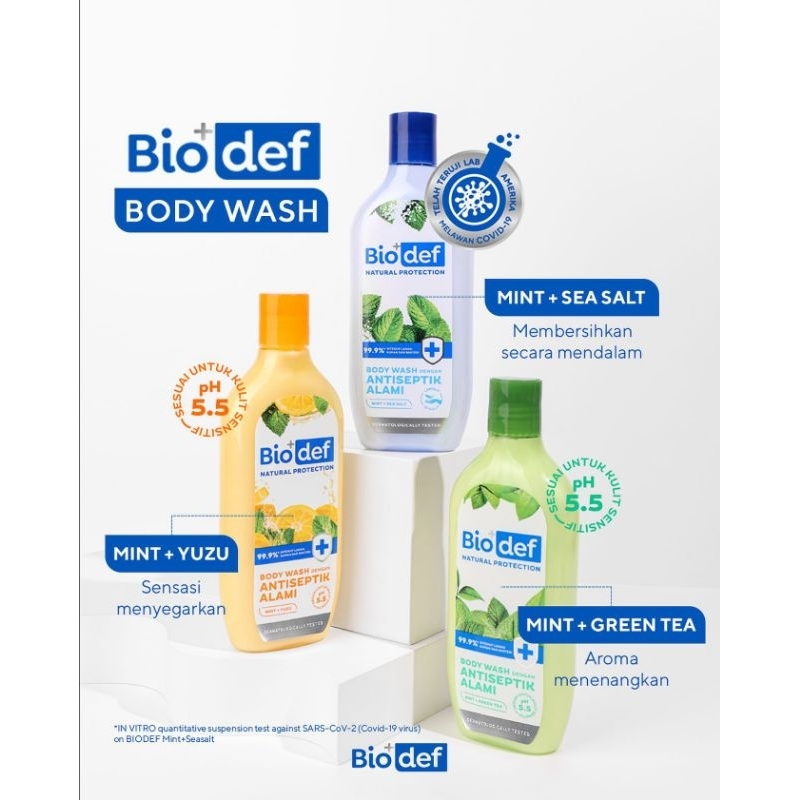 BIODEF Body Wash Natural Protection 275ml (Sabun Badan)