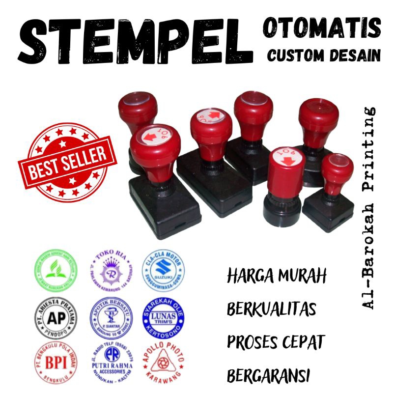 

Stempel Flash, Stempel Custom, Stempel Otomatis, Stempel Warna, Stempel TTD, Stempel Penilaian, Stempel Koreksi