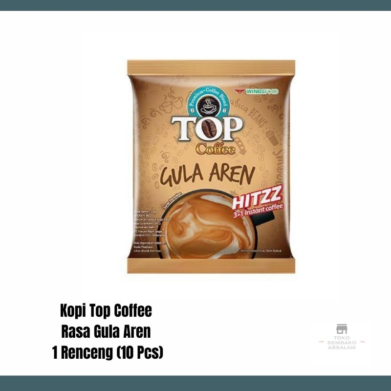 

top coffee gula aren 1 renceng / kopi top coffee gula aren / top coffee gula aren 10 pcs