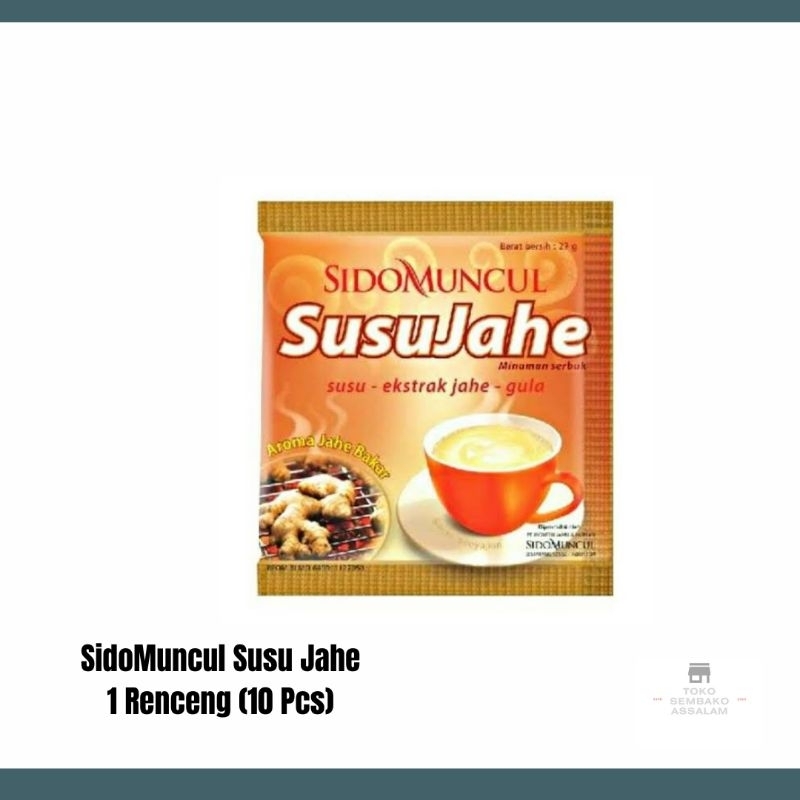 

sidomuncul susu jahe renceng / susu jahe sido muncul 10 pcs / sidomuncul jahe / sido muncul susu jahe