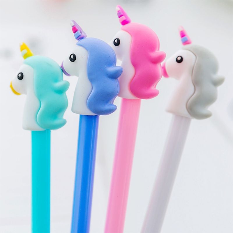 

Pena Gel Unicorn Pulpen Motif Kuda poni Ballpoint Hitam Pena Lucu