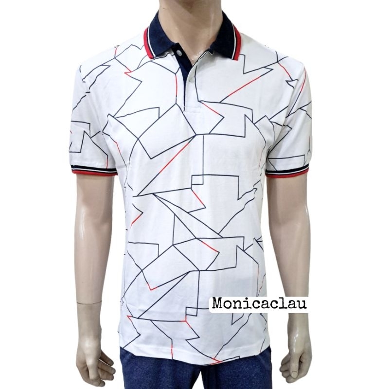 Kaos Polo Pria Poshboy Original Rio Print Poloshirt Katun motif