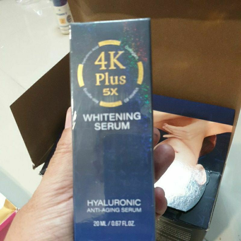 Ready Stok | 4k Plus 5x Whitening Serum Hyaluronic Anti Aging Serum