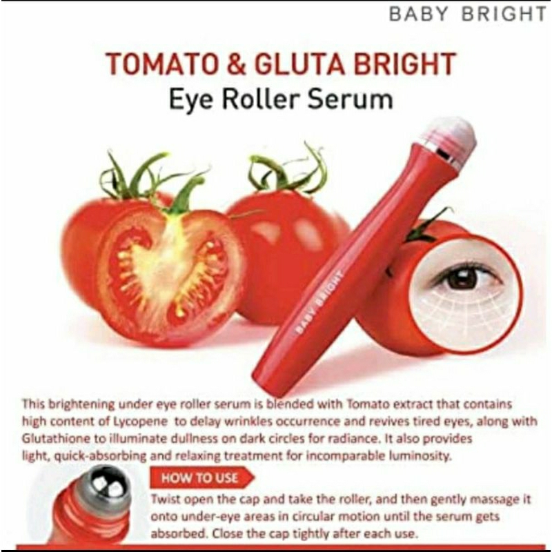 Ready stok Baby Bright Eye Roller Serum exp. 24 - 10 - 2025