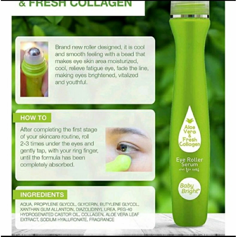 Ready stok Baby Bright Eye Roller Serum exp. 24 - 10 - 2025