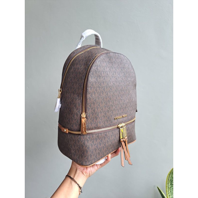 Mk Rhea medium Backpack Brown