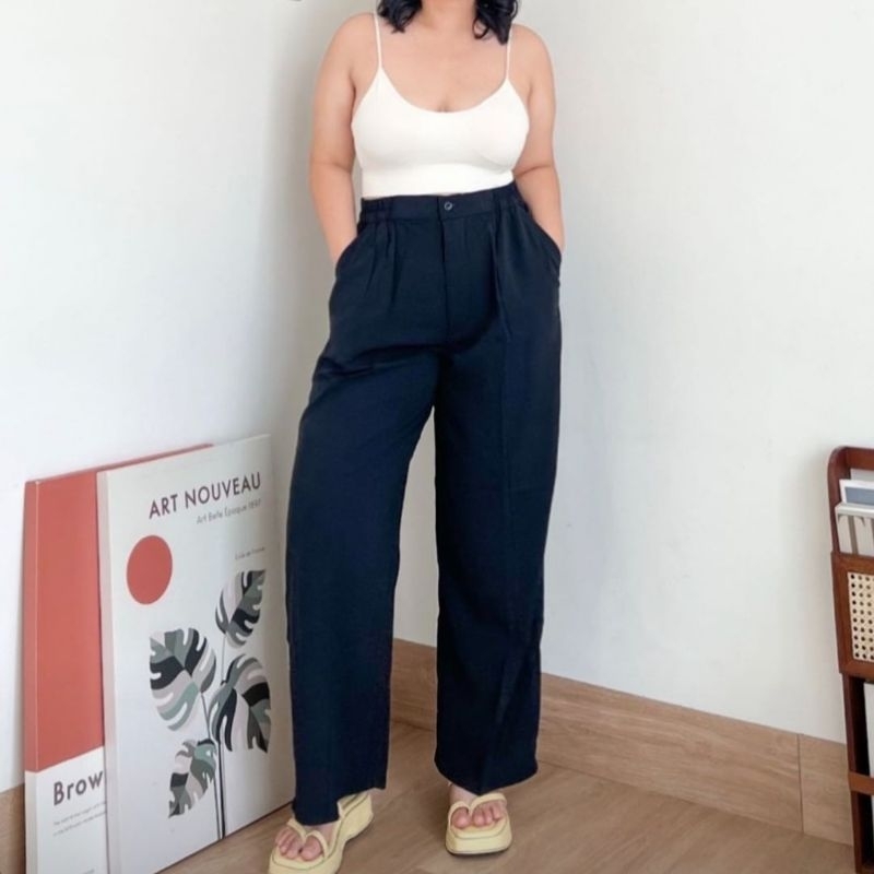 CELANA BAGGY PANTS SUPER JUMBO MUAT BB 70 - 130 KG PREMIUM CELANA KERJA BIG SIZE CELANA BAHAN WANITA JUMBO CELANA KANTOR FORMAL JUMBO CELANA KERJA WANITA JUMBO BAGGY PANTS CELANA WANITA JUMBO