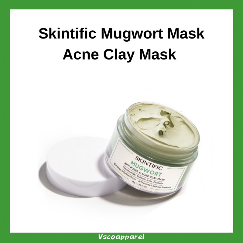 Skintific Alaska Volcano &amp; Mugwort Acne Stick &amp; Clay Mask 40gr