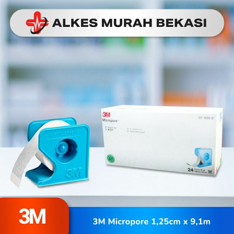 MICROPORE 3M PER BOX/ MICROPORE ½ IN/ PLESTER PEREKAT