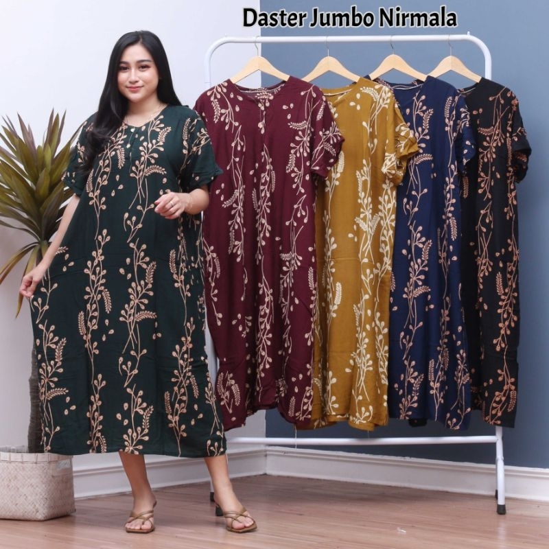 DASTER RAYON JUMBO NIRMALA BUMIL BUSUI LENGAN PENDEK MURAH RAYON ADEM