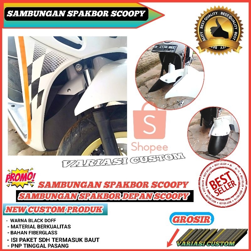 Sambungan Spakbor sepakbor depan Honda Scoopy