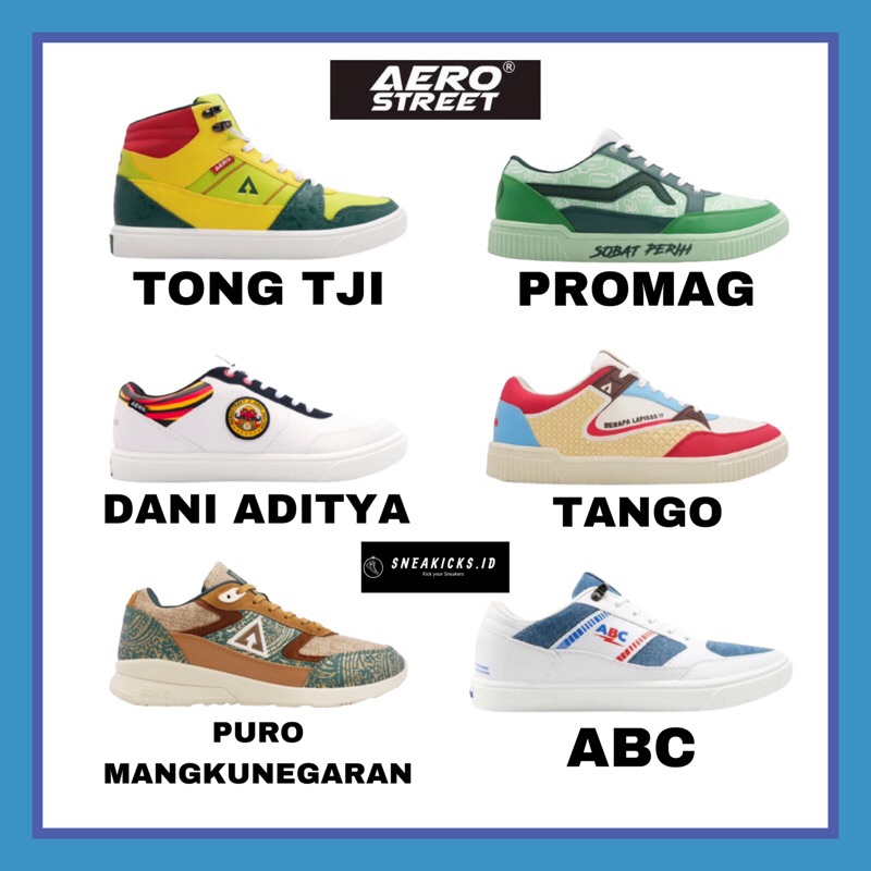 [ORIGINAL] AEROSTREET X TONG TJI / PROMAG / DANI ADITYA / TANGO / PURO MANGKUNEGARAN / ABC LIMITED E