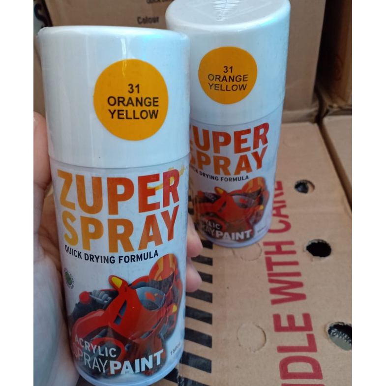 Pilok Pilox Zuper Spray Paint Warna P 31 Orange Yellow (150cc/150ml)