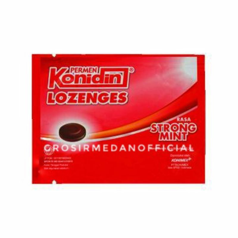 PERMEN MINT KONIDIN LOZENGES - MELEGAKAN RONGGA MULUT DAN TENGGOROKAN