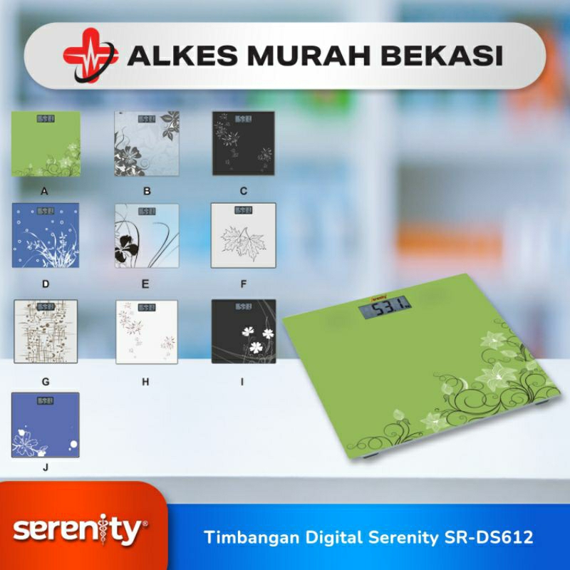 Timbangan Digital Serenity  SR - DS 612 / Timbangan Digital / Serenity / timbangan Badan Digital