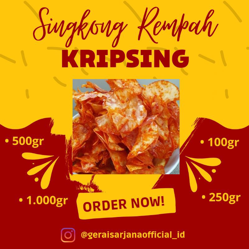 

[BEST SELLER] ROASTED CASSAVA CHIPS "Keripik Singkong Rempah Panggang" PERTAMA di INDONESIA.