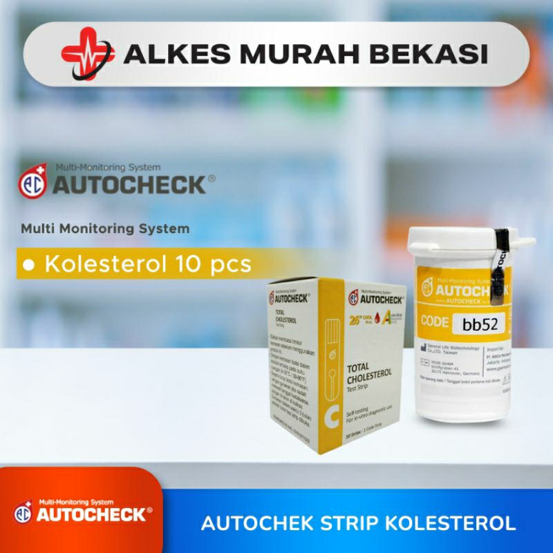 AUTOCHECK Kolesterol Strip 10pcs ED 2024-09