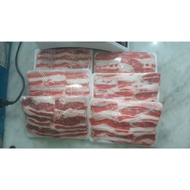 

Daging sapi Beef Slice US Shortplate FRESH CUT Premium Karubi 1 Kg