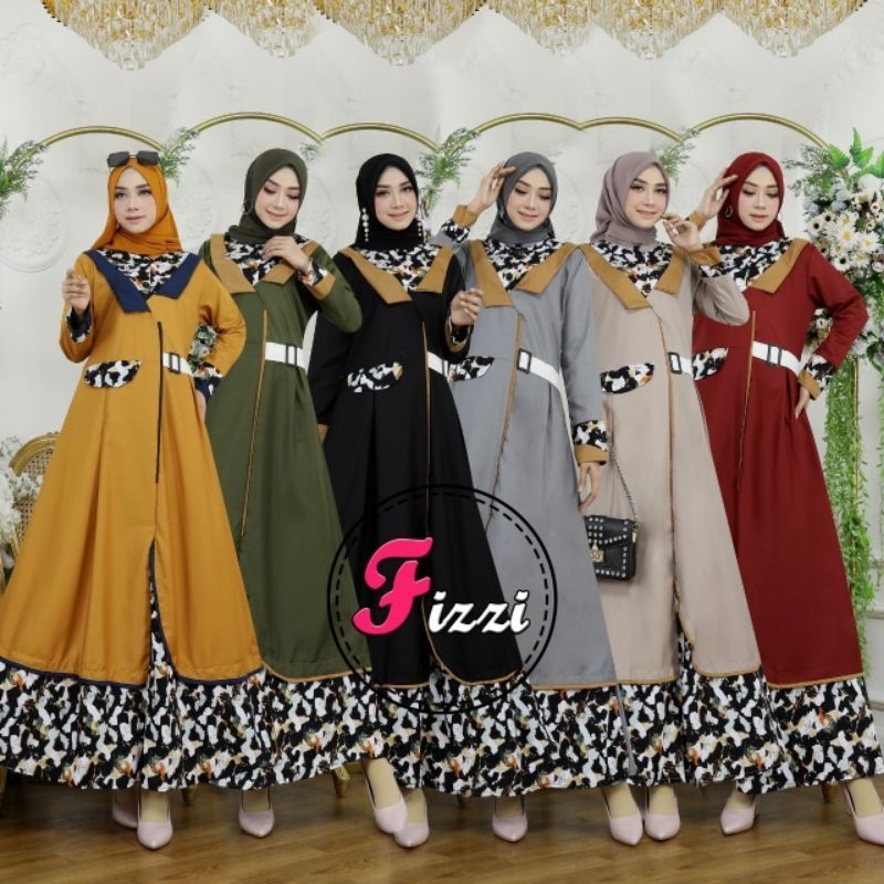 gamis fizzi jumbo/ longdress fizzi jumbo/ dress midi fizi/ gamis 2023