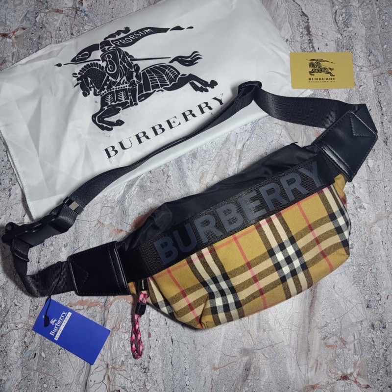 Waistbag BURBERRY Logo Detail ECONYL® Sony Bumbag Premium Quality